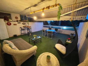 Large quiet terrace, golf views